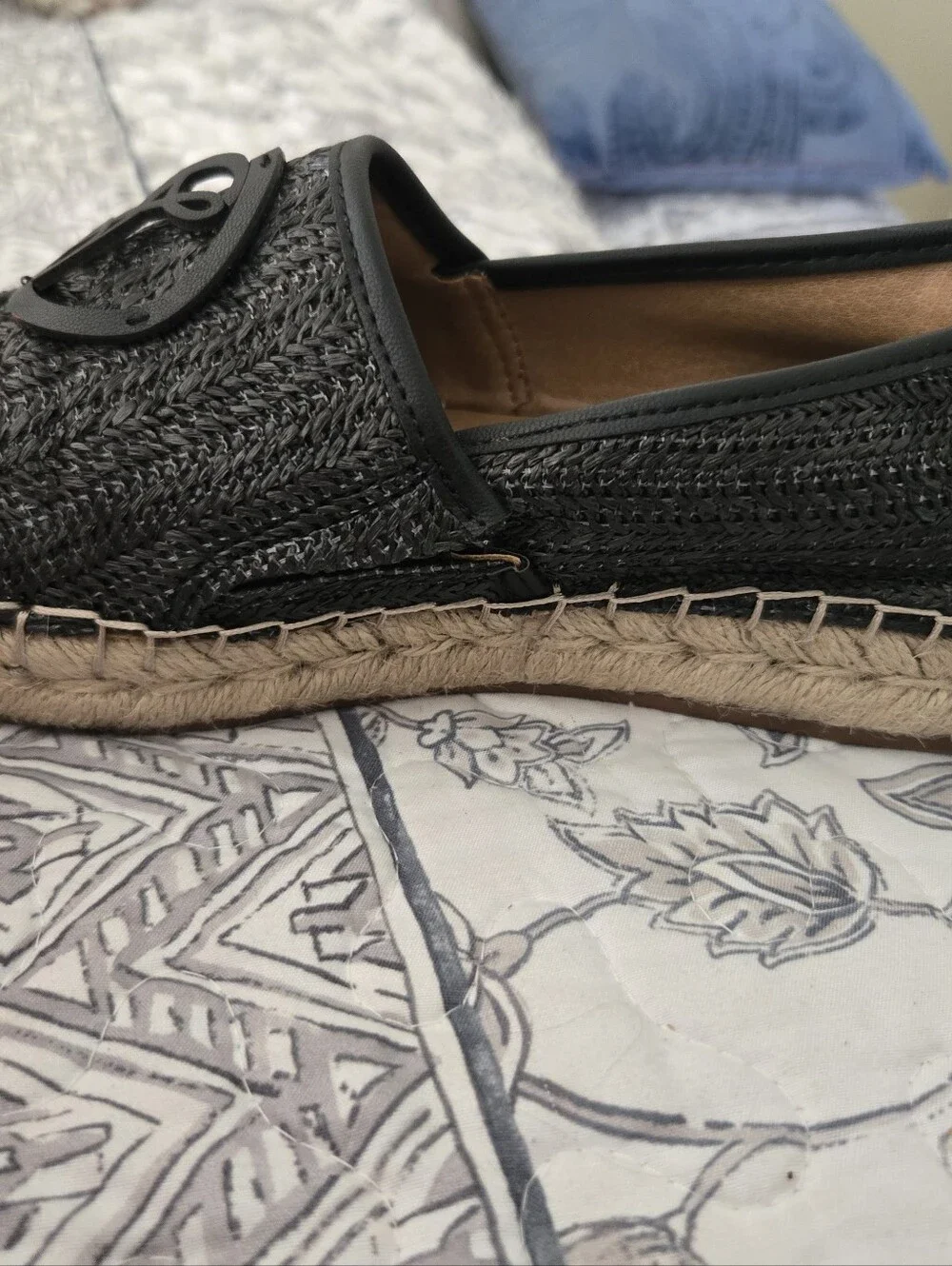 Sam & Libby Black Woven Slip-On Loafer